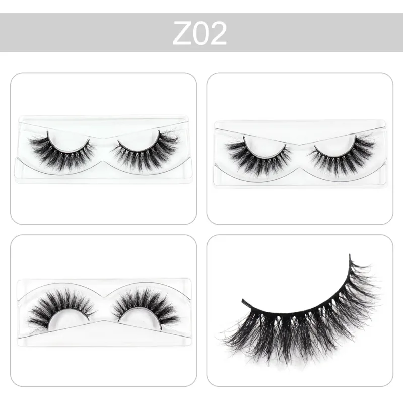 Trang điểm Mi 3D Lông mi chồn Wispy Volume Lông mi giả Kịch tính Mi Lông mi xù tự nhiên Hoàn thiện đầy đủ Quyến rũ mắt — image 10