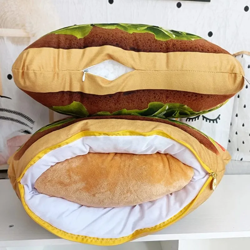 Plněný polštář na hamburger s přikrývkou a polštářkem 2v1 — image 6