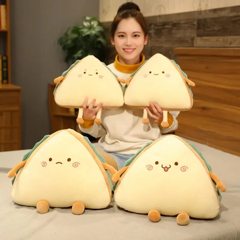 30/40CM Kawaii Soft Sandwich Cake Toy Pillow Creative Home Sofa Cushion Office Simple Pillow Child Birthday Gifts — image 2