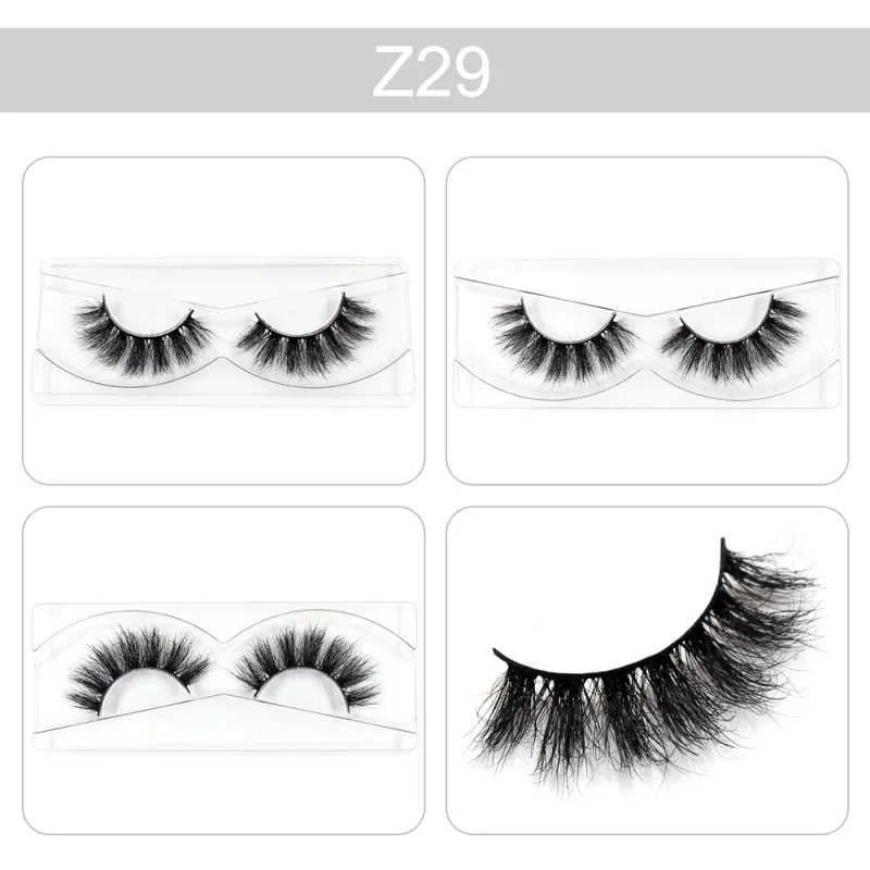 Trang điểm Mi 3D Lông mi chồn Wispy Volume Lông mi giả Kịch tính Mi Lông mi xù tự nhiên Hoàn thiện đầy đủ Quyến rũ mắt — image 34