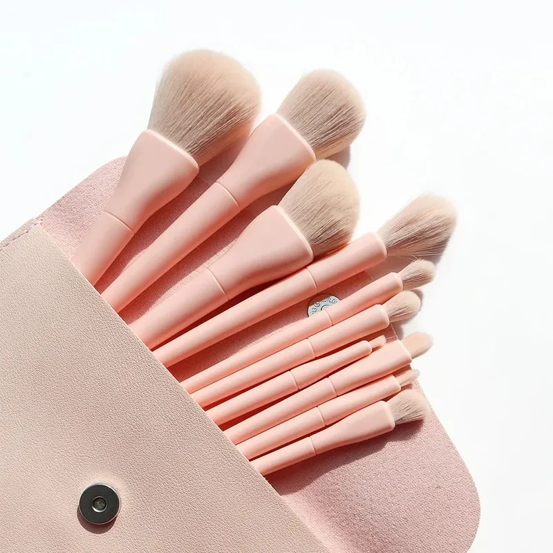 Make-up-Pinsel-Set, 10 Stück, Orange/Rosa/Blau/Grün, Lidschatten, Eyeliner, Make-up-Pinsel, Naturhaar, Foundation, Puder, Rouge — image 8