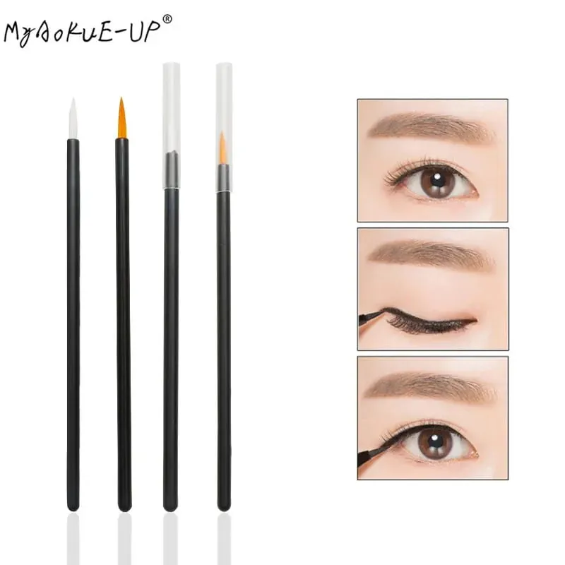 HOT 50 Pcs Disposable Eyeliner Brushes Eye Shadow Eyeliner Wand Cosmetic Brush Eyelash Extension Women Beauty Makeup Tools