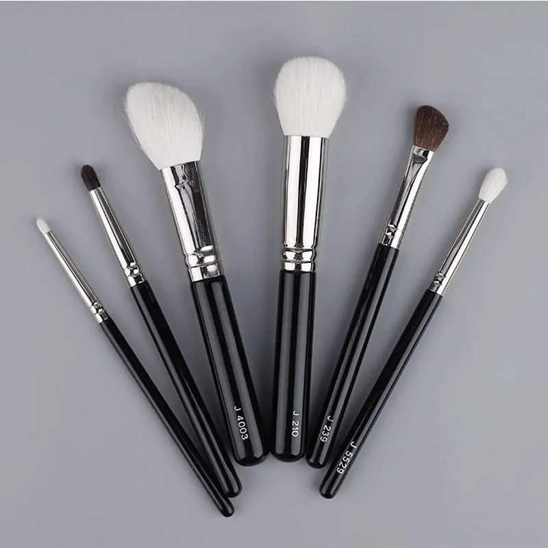 1pc Goat hair Round Blush Makeup brushes Angled sculpting Make up brush contour eyeshadow small smudge eye detail pointed shadow — image 3