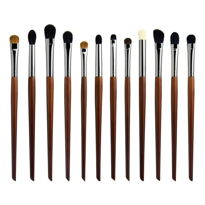 Pinceaux de maquillage pour les yeux, fard à paupières, surligneur, pli, détail des sourcils, brosse pour les yeux fumés, poils de chèvre, 1 pièce — image 1