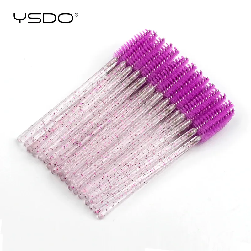 Buona qualità 5/50 pezzi pennelli per trucco ciglia in cristallo manico diamantato bacchette per mascara strumenti per estensione ciglia — image 14