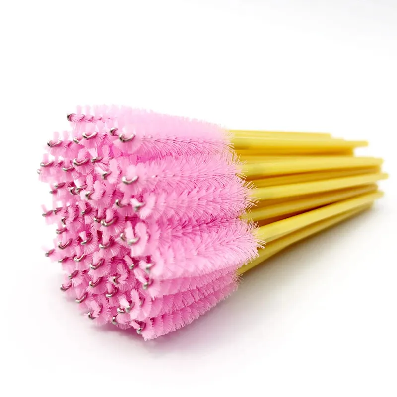 50pcs Cosmetic Eyelash Brush Disposable Eyebrow Brush Mascara Wands Applicator Diamond Eyelash Extension Makeup Brushes — image 4