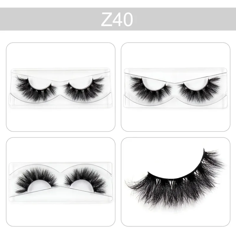 Trang điểm Mi 3D Lông mi chồn Wispy Volume Lông mi giả Kịch tính Mi Lông mi xù tự nhiên Hoàn thiện đầy đủ Quyến rũ mắt — image 45
