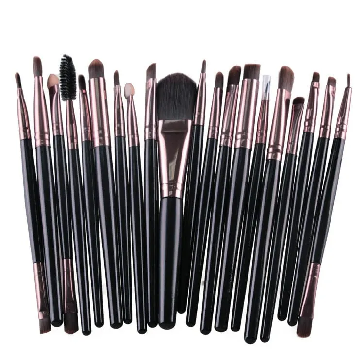 Set di pennelli per trucco da 20 pezzi Set di pennelli per trucco in polvere cosmetica Ombretto Eyeliner Fondotinta Miscela per fard Pennelli per trucco per donna di bellezza Maquiagem — image 8