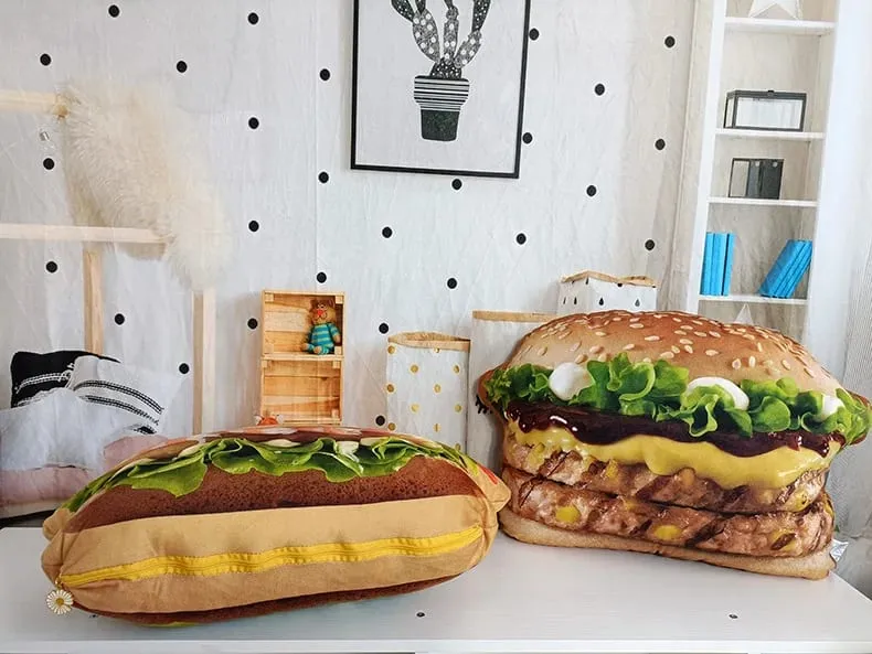 Plněný polštář na hamburger s přikrývkou a polštářkem 2v1 — image 10