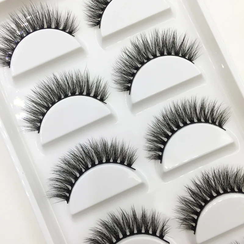 10/50 Dozen 3D Nertsen Wimpers Natuurlijke Dikke Valse Wimpers Mink Wimpers Zachte Nep Wimper Piekerige Make-Up Cilios H13 Kat — image 14
