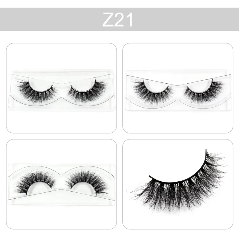 Trang điểm Mi 3D Lông mi chồn Wispy Volume Lông mi giả Kịch tính Mi Lông mi xù tự nhiên Hoàn thiện đầy đủ Quyến rũ mắt — image 27
