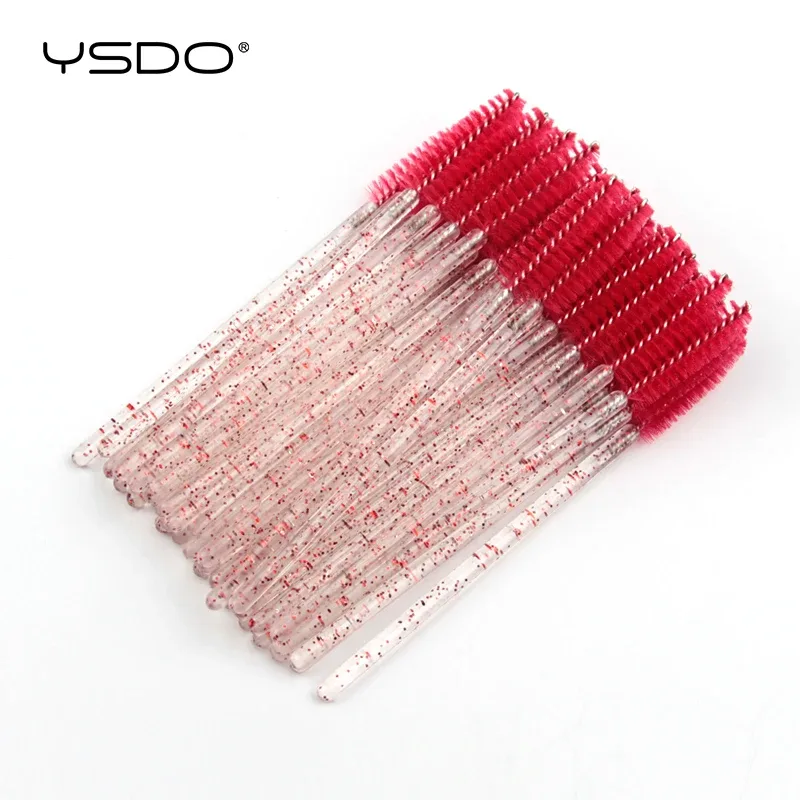 Buona qualità 5/50 pezzi pennelli per trucco ciglia in cristallo manico diamantato bacchette per mascara strumenti per estensione ciglia — image 18