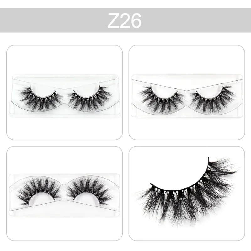 Trang điểm Mi 3D Lông mi chồn Wispy Volume Lông mi giả Kịch tính Mi Lông mi xù tự nhiên Hoàn thiện đầy đủ Quyến rũ mắt — image 31