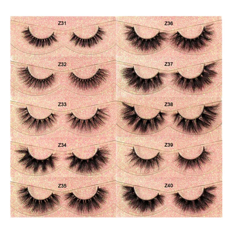 Trang điểm Mi 3D Lông mi chồn Wispy Volume Lông mi giả Kịch tính Mi Lông mi xù tự nhiên Hoàn thiện đầy đủ Quyến rũ mắt — image 5