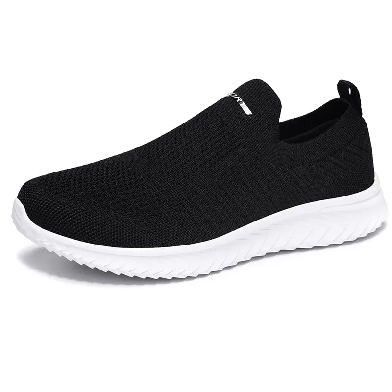 Uomini Vulcanize Scarpe Maglia Scarpe Da Uomo Leggere E Comode Scarpe Da Ginnastica da uomo 2025 Autunno Moda Slip On Appartamenti Scarpe Mocassini Maschili