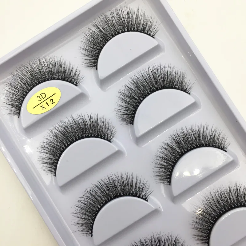 Natural 3D Mink False Eyelashes Makeup Fake Eye Lashes Faux Cils Make Up Beauty Tools Wholesale 5 Pairs — image 30
