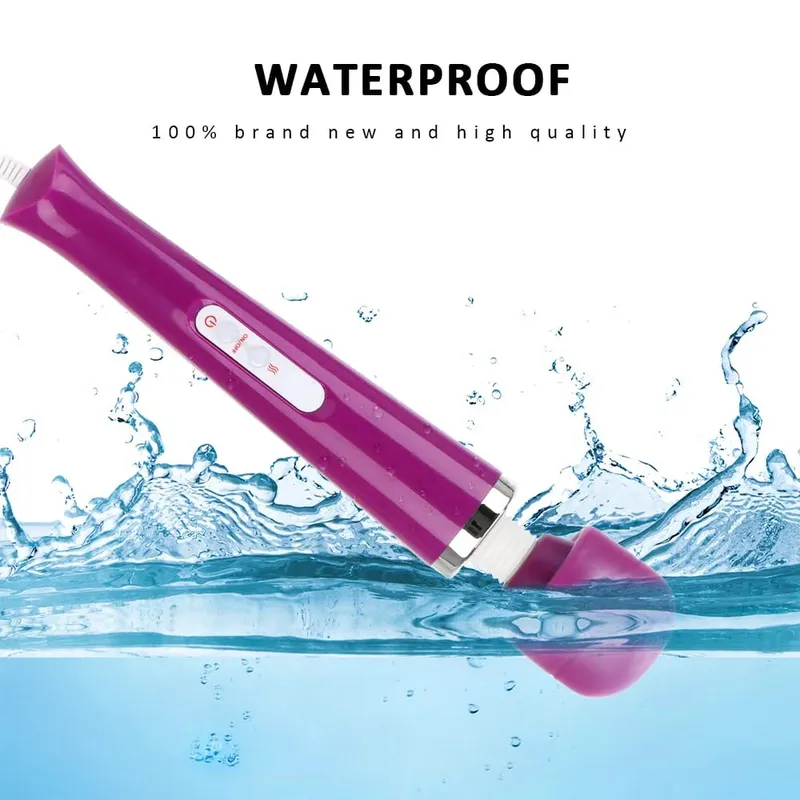 33cm gros vibrateurs ue US Plug baguette magique pour les femmes stimulateur de Clitoris de mamelon Plug Anal Vaginal gode masturbateur féminin jouet sexuel — image 5