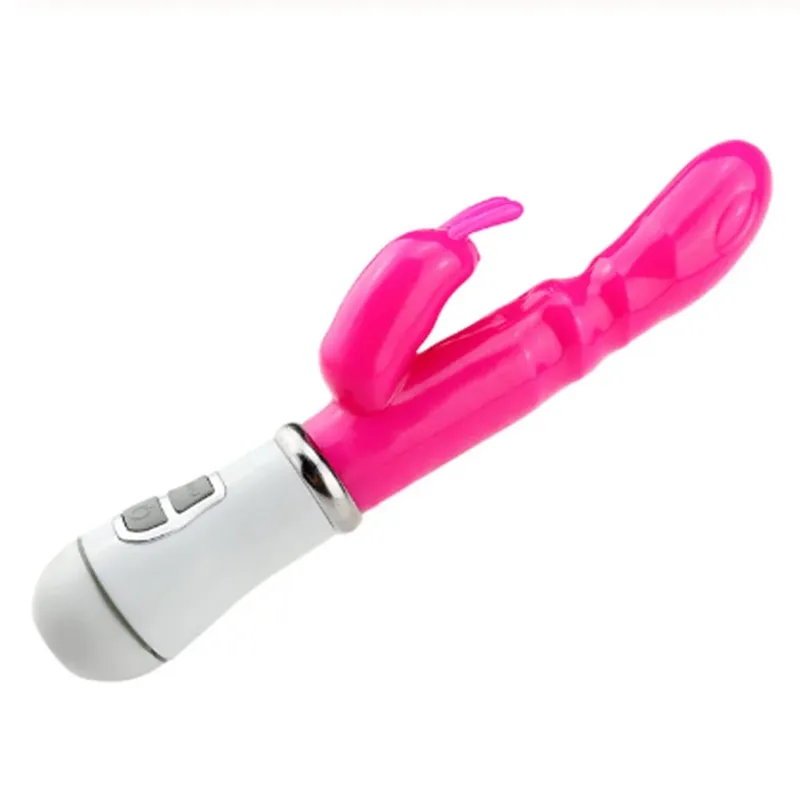 Vibratore del coniglio del punto G per le donne Doppio vibratore del dildo Impermeabile femminile Massaggiatore del clitoride della vagina Giocattoli adulti del sesso Prodotti erotici