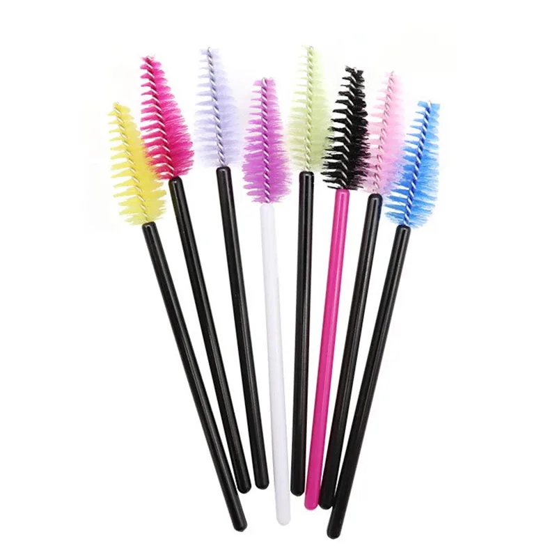 50 st Ögonfransar Ögonbrynsborste Vattendroppsform Nylon Material Fransar Makeup Borstar Ögonfransförlängning Skönhetsverktyg Mascara Wand — image 5