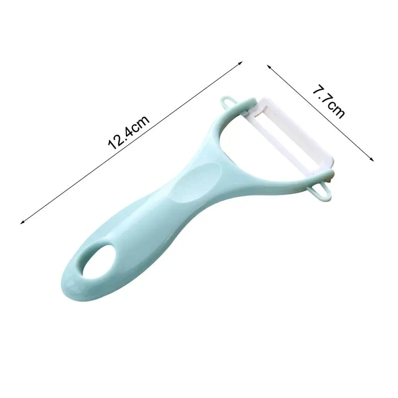 Pelapatate per frutta in ceramica, posate creative, raschietto per mele, pialla per verdure, taglierina per sbucciare, utensili da cucina, coltello, pelapatate — image 7