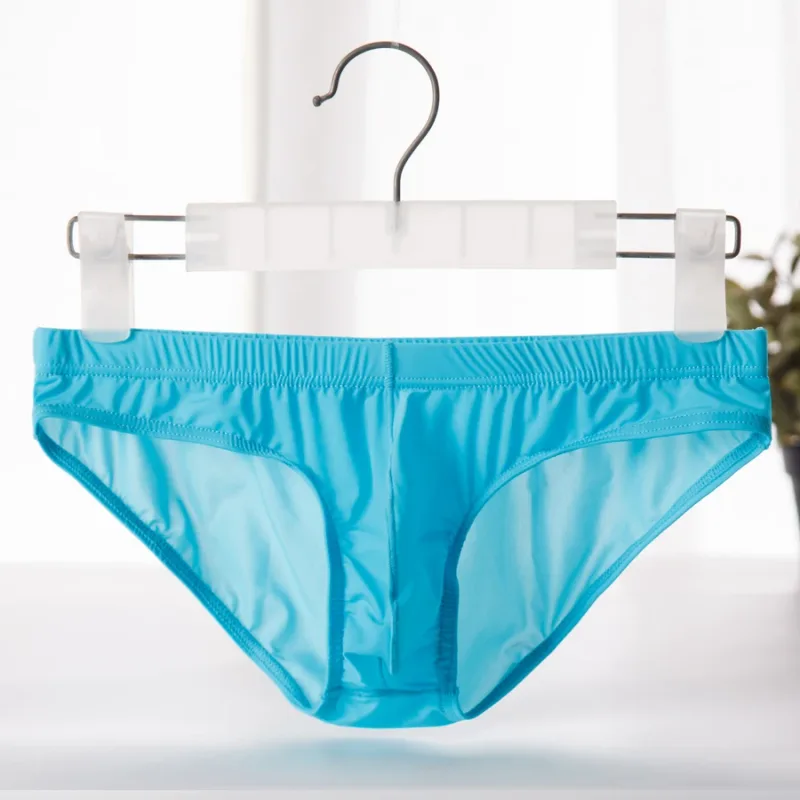 กางเกงในชายผ้าไหมน้ำแข็งกางเกง Ultra-thin Silky Breathable Underpants ชายต่ำเอวกางเกงสบายชุดชั้นในชาย YJ003 — image 24