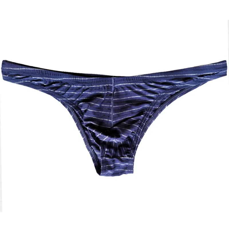 5 Lelaki Seluar Seksi Bikini Berjalur Seluar Dalam Lembut Bernafas Seluar Dalam Cucea Lelaki Seluar Gay Selesa Cueca Seluar Dalam Lelaki C903-1