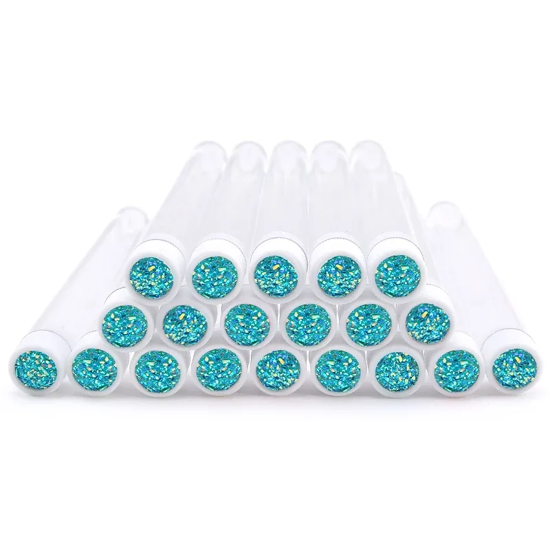 Tubes de pinceaux de maquillage réutilisables, 20 pièces, anti-poussière, Tubes de brosses à sourcils avec nouveaux cils, perceuse en résine, outil d'extension de cils remplaçable — image 12