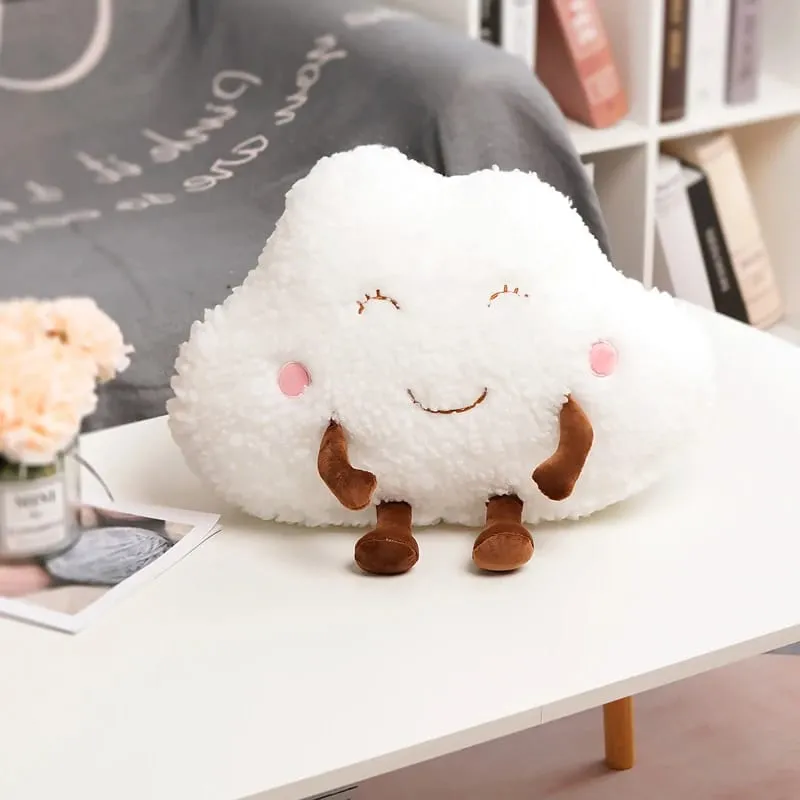Bantal Mewah Awan Comel Sumbat Roti Keluarga Kreatif Lembut Telur Rebus Chestnut Hermit Crab Mainan Bantal Kereta Hiasan Rumah Mainan Kanak-kanak — image 6