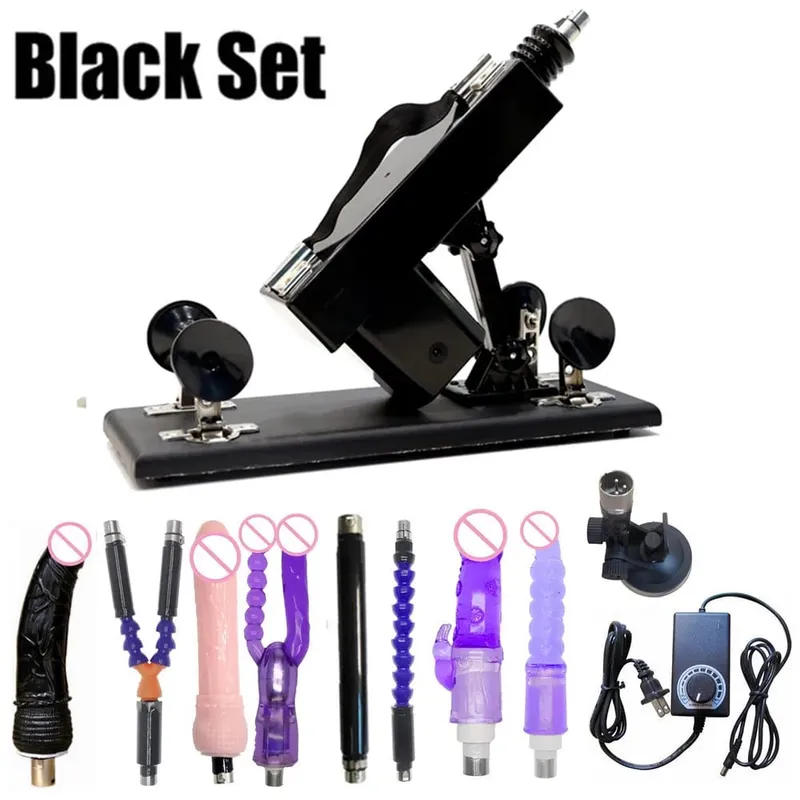 Macchina automatica del sesso del vibratore del motore forte con gli allegati del dildo Giocattoli regolabili del sesso della macchina di amore della pistola per il gioco adulto delle donne dell'uomo — image 22