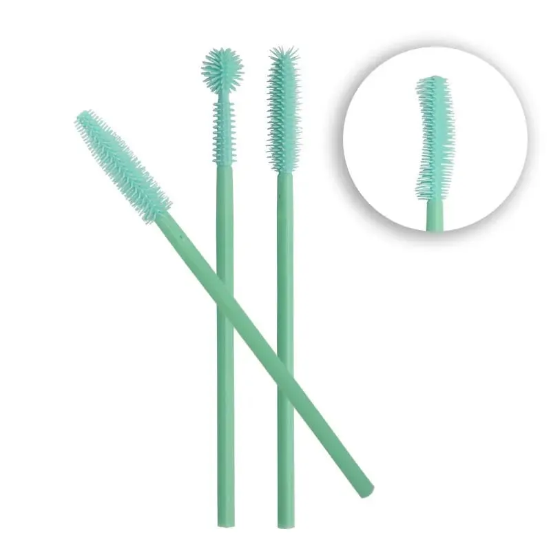 50 stk silikone øjenvipper børster engangs mascara tryllestave applikator øjenvippe børste øjenvippeforlængelse Makeup værktøj — image 5