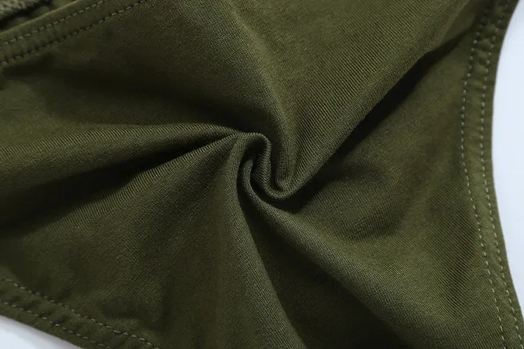 4 Cotton Briefs Mens Comfortable Underpants Man Underwear Bikini Drop shipping Mens Breathable Low-rise Brief Panties Solid 1811 — image 15