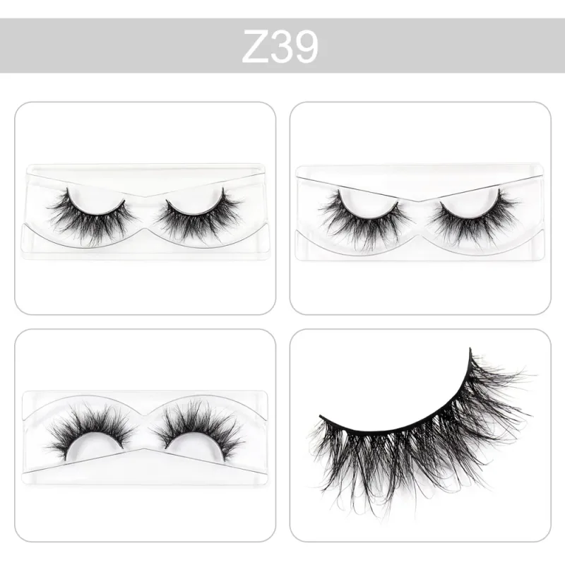 Trang điểm Mi 3D Lông mi chồn Wispy Volume Lông mi giả Kịch tính Mi Lông mi xù tự nhiên Hoàn thiện đầy đủ Quyến rũ mắt — image 44