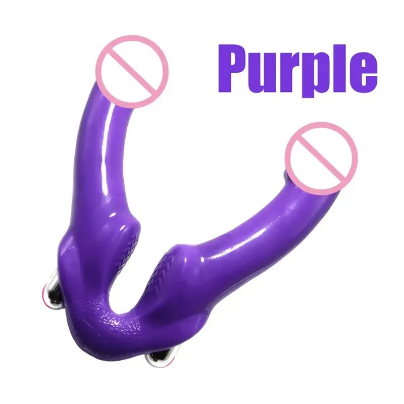 Gode vibrateur sans bretelles avec télécommande sans fil, Double pénétration, produits pour adultes, jouets sexuels pour femmes lesbiennes — image 12