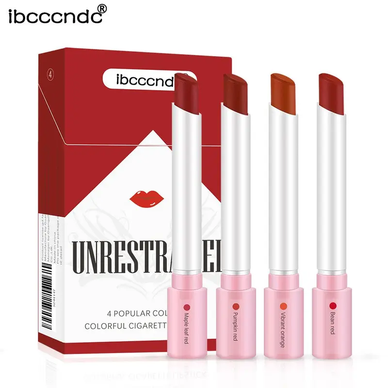 4-Lasting Stick Vandtæt Lip Set - Langtidsholdbar mat læbestift med gennemsigtig finish - Perfekt Valentinsdag gave til hende — image 2