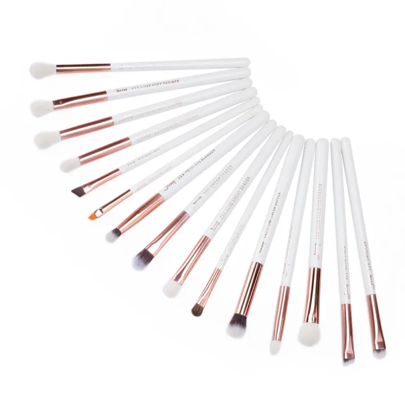 Jessup แปรงแต่งหน้าชุด 15 ชิ้น Eye Make up Brush อายแชโดว์ Eyebrow Liner Blending คอนซีลเลอร์เครื่องสำอางค์ชุดเครื่องมือแปรงผมแพะ — image 8
