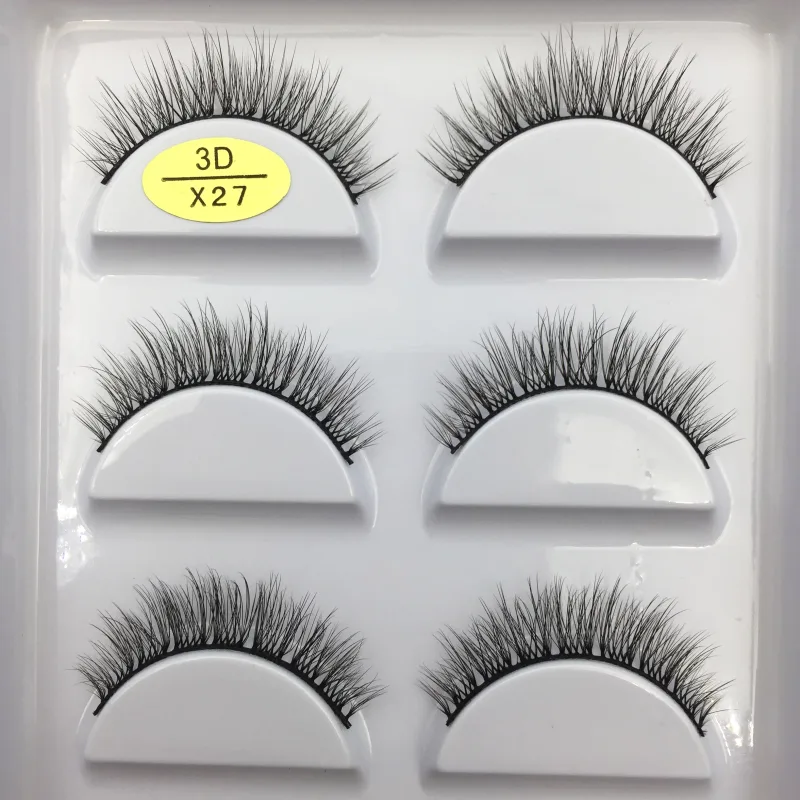 Natural 3D Mink False Eyelashes Makeup Fake Eye Lashes Faux Cils Make Up Beauty Tools Wholesale 5 Pairs — image 16