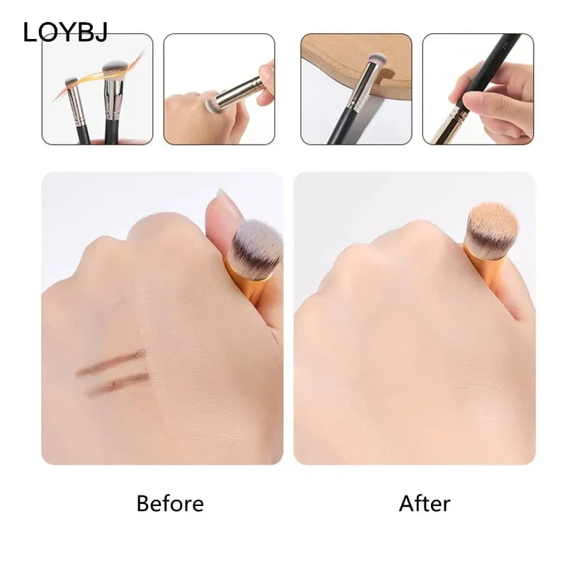 170 Foundation แปรงแต่งหน้า 270 370 คอนซีลเลอร์แปรงเครื่องสำอางค์ Powder Blush Contour ครีมผู้หญิง Face Beauty Make Up Tools — image 5