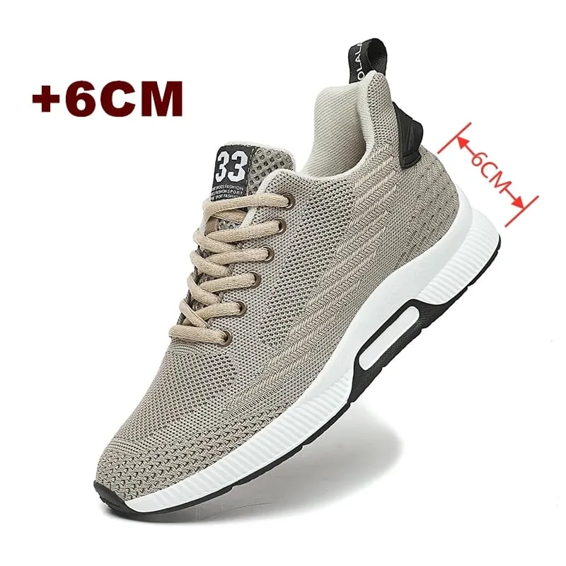 Große Größe Aufzug Schuhe Männer Turnschuhe Erhöhung Schuhe Höhe Erhöhen Schuhe Einlegesohlen 6CM Mann Täglichen Leben Höhe Zunehmende schuh