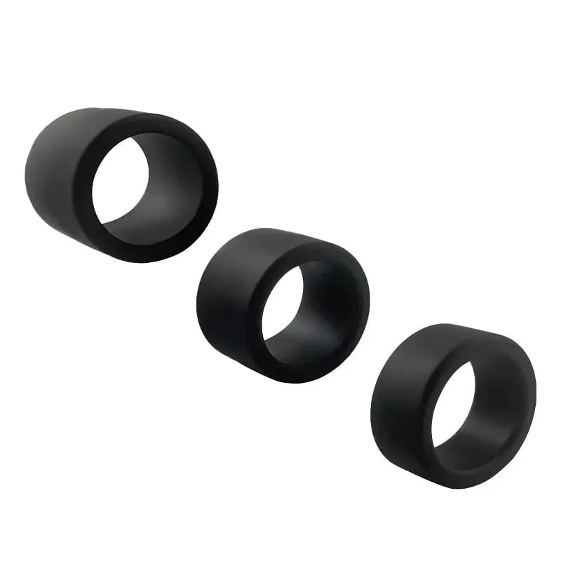 Male Silicone penis lock cock Ring bondage Erection Delay Ejaculation Reusable Enlargement ball stretcher BDSM Sex Toy for Men — image 5