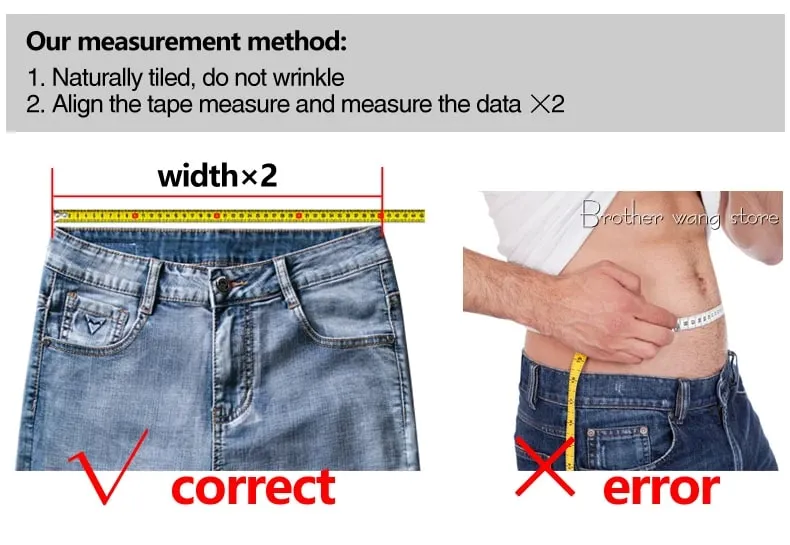 2025 Fall New Men's Cotton Stretch Slim Jeans Straight Version Business Fashion Denim Pants Vintage Blue Brand Trousers Black — image 8