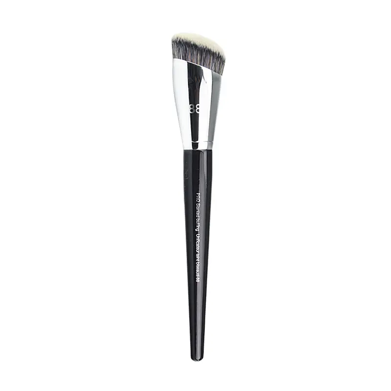1 keping Pro Slanted Buffing Berus solek Foundation Angled #88 Berus solek Foundation Cecair bb cream pemegang kayu kosmetik — image 1