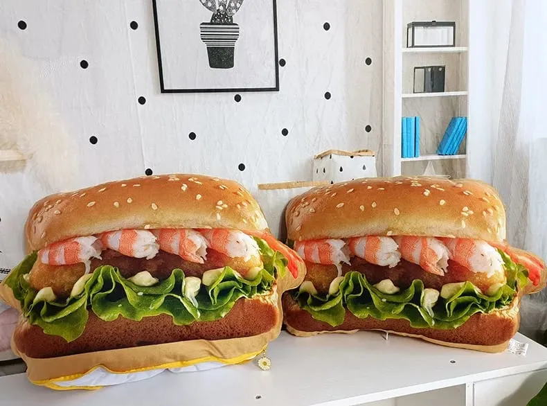 Plněný polštář na hamburger s přikrývkou a polštářkem 2v1 — image 9