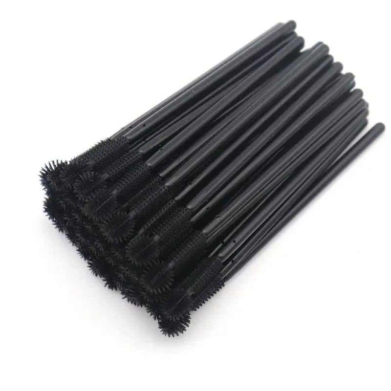 50 pezzi monouso in silicone ciglia pennelli applicatore eye lash mascara bacchette pennello estensione ciglia donne strumenti di trucco — image 9