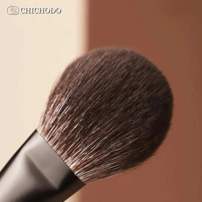 Makeup Brush-Marangyang Propesyonal na Black 11 Ebony Brushes Set-High Level Fox&Goat&Pony&Synthetic Hair Cosmetic Tools — image 2