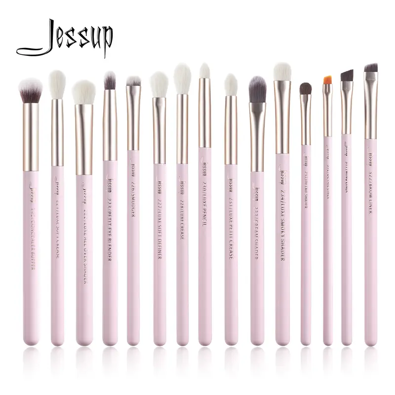 Jessup 15 stk Makeup Børster Sæt Professionel øjenmakeup børstesæt Øjenskygge Eyeliner Øjenbryn Blending Concealer Brochas T294 — image 1