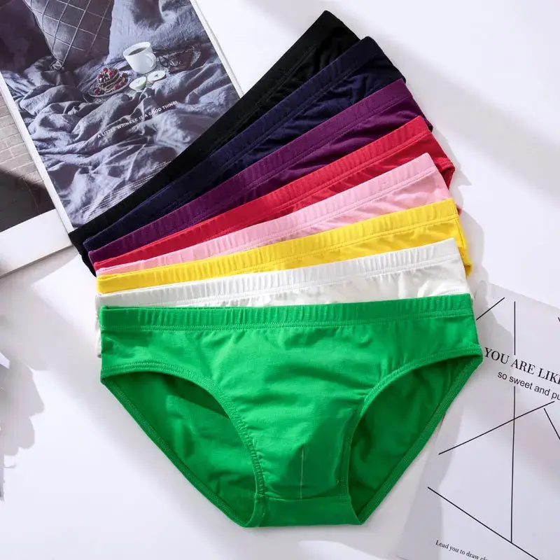 5pcs Men's Underwear Male Solid Briefs Underpants for Men Brief Cotton Adult Panties Mens Bikini Pant Men Sexy Slip Hombre 1805 — image 4