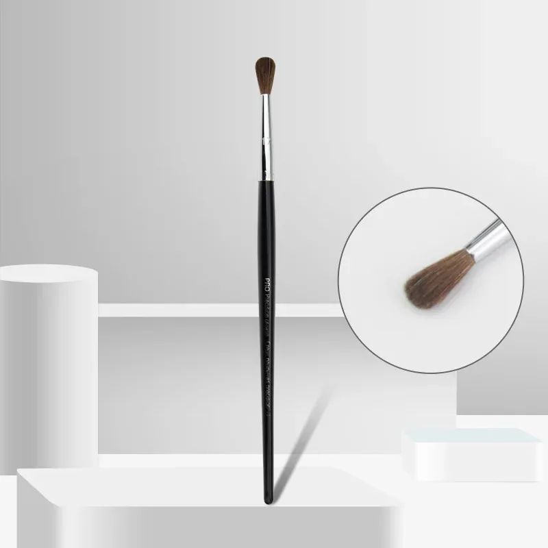 1 piece Pro Precision Crease Makeup brushes Eyeshadow #17 Make up brush Detail Eye Base shadow wood handle cosmetic tools — image 5