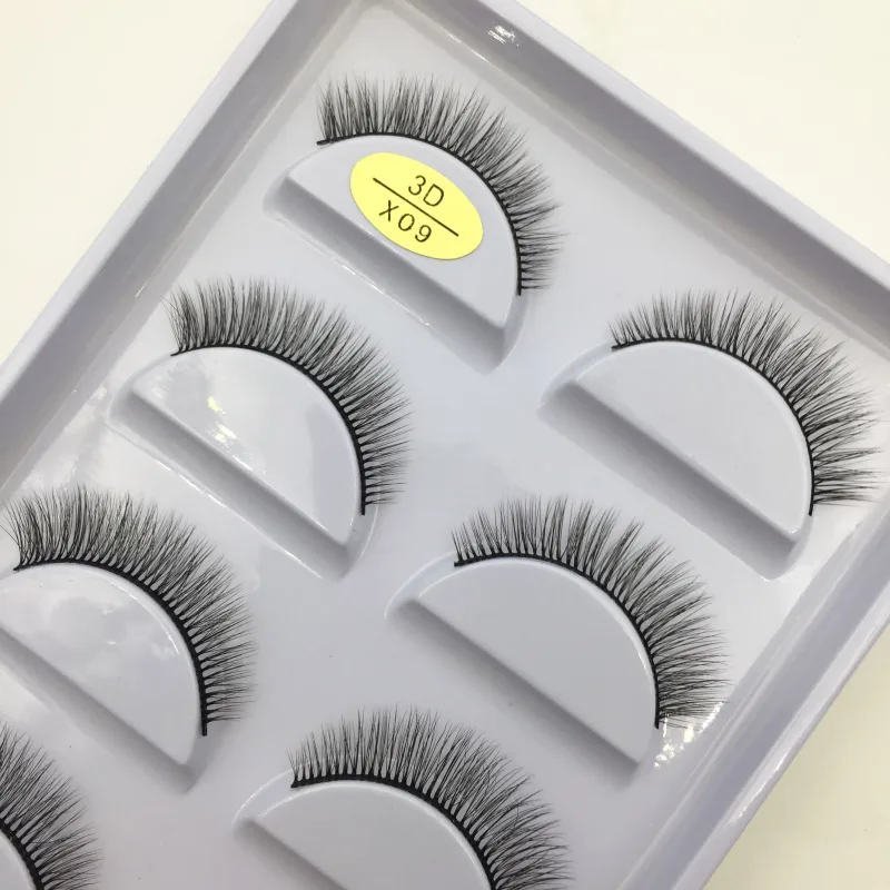 Natural 3D Mink False Eyelashes Makeup Fake Eye Lashes Faux Cils Make Up Beauty Tools Wholesale 5 Pairs — image 29