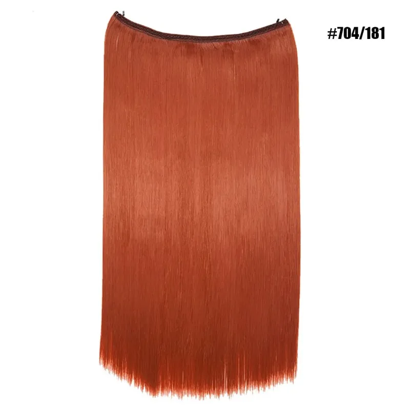 Synthetic Invisible Wire No Clips In Hair Extensions Secret Fish Line Hairpieces Hair Extensions For Women Daily — image 19