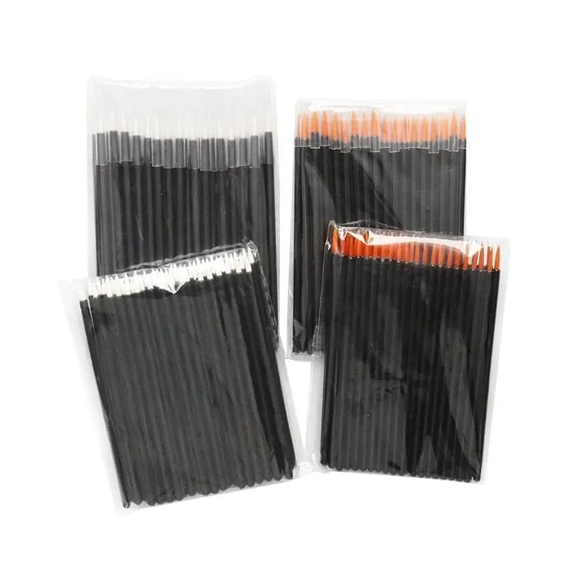 HOT 50 Pcs Disposable Eyeliner Brushes Eye Shadow Eyeliner Wand Cosmetic Brush Eyelash Extension Women Beauty Makeup Tools